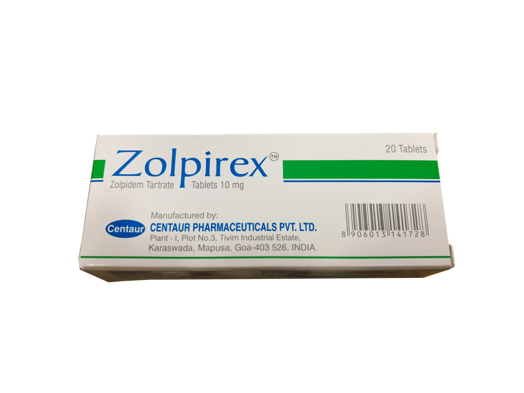 Zolpirex Zolpidem(Ambien) Tartrate Tablets 10mg 20ct used to treat ...