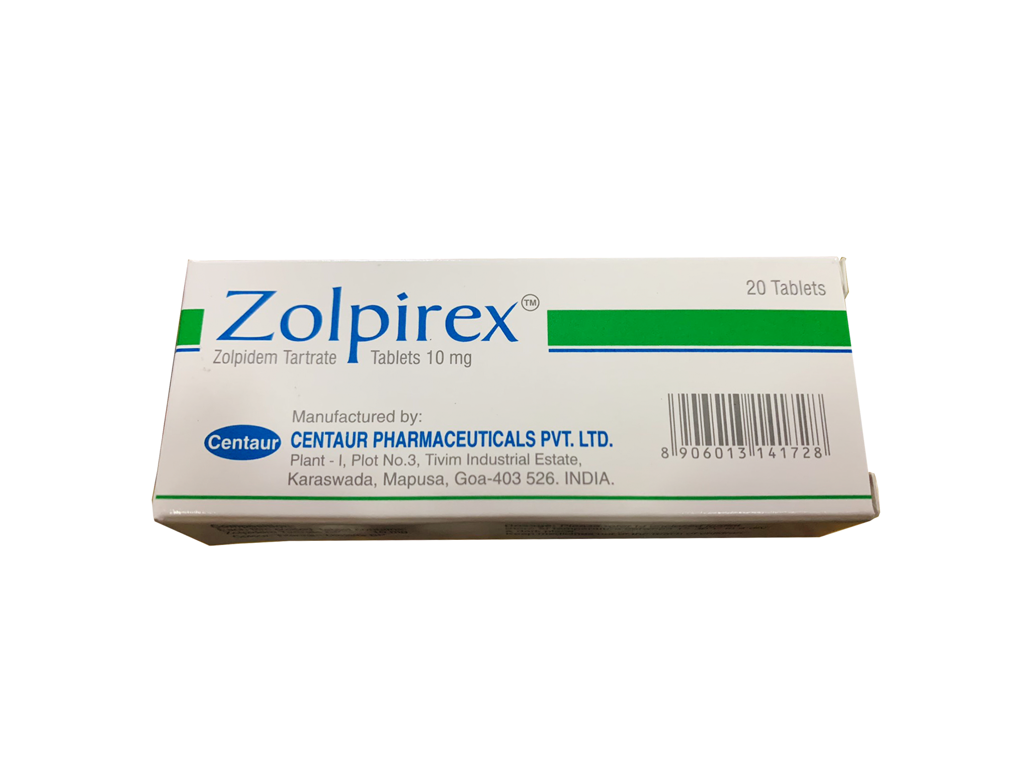Zolpirex Zolpidemambien Tartrate Tablets 10mg 20ct Used To Treat 